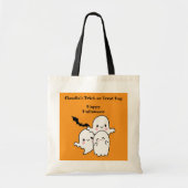 Happy Halloween Trick or treat personaliseren Tote Bag (Voorkant)
