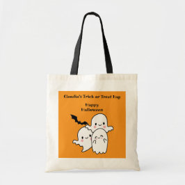Happy Halloween Trick or treat personaliseren Tote Bag