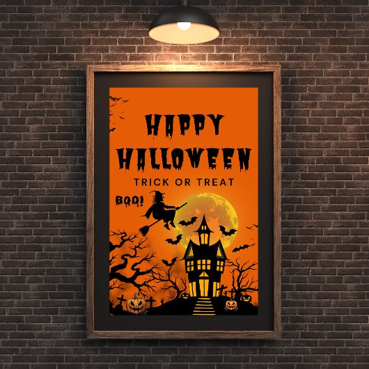 Happy Halloween Trick or treat Poster