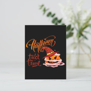 Happy Halloween Trick or treat Pumpkin Briefkaart