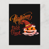 Happy Halloween Trick or treat Pumpkin Briefkaart (Voorkant)