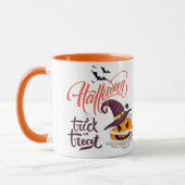 Happy Halloween Trick or treat Pumpkin Coffee Mok (Links)
