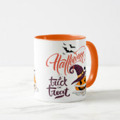Happy Halloween Trick or treat Pumpkin Coffee Mok (Voorkant rechts)