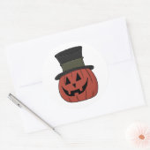 Happy Halloween Trick or treat Pumpkin Ronde Sticker (Envelop)