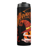 Happy Halloween Trick or treat Pumpkin Thermosbeker (Voorkant)