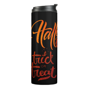 Happy Halloween Trick or treat Pumpkin Thermosbeker
