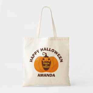 Happy Halloween Trick or treat Schattige Spooky Pu Tote Bag