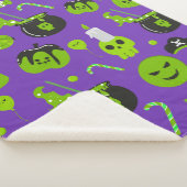 Happy Halloween Trick Or Treat  Sherpa Deken (3/4)