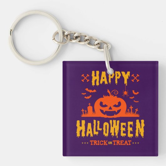 Happy Halloween, Trick or treat Sleutelhanger (voorkant)