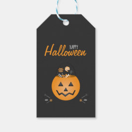 Happy Halloween Trick or treat Snoep Pumpkin Cadeaulabel