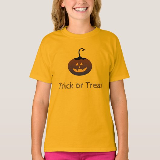 Happy Halloween Trick or treat Spooky Pumpkin T-shirt (Voorkant)