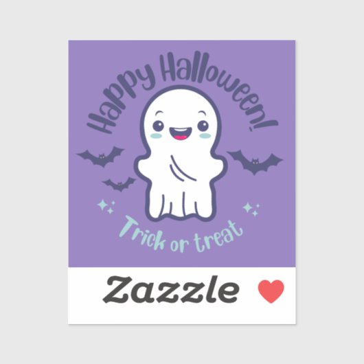 Happy Halloween Trick or treat Sticker (Vel)