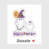 happy halloween trick or treat sticker (Vel)