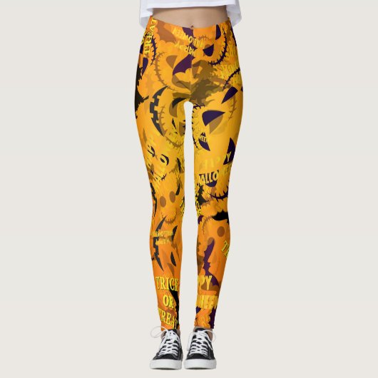 Happy Halloween | Trick or treat Ultra-stretch Leggings (Voorkant)