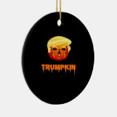 Happy Halloween - Trumpkin Classic Keramisch Ornament (Rechts)