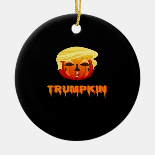 Happy Halloween - Trumpkin Classic Keramisch Ornament (Voorkant)