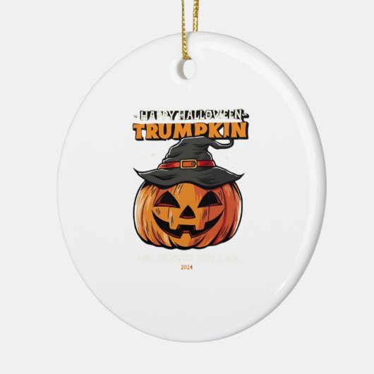Happy Halloween Trumpkin Classic Keramisch Ornament (Links)