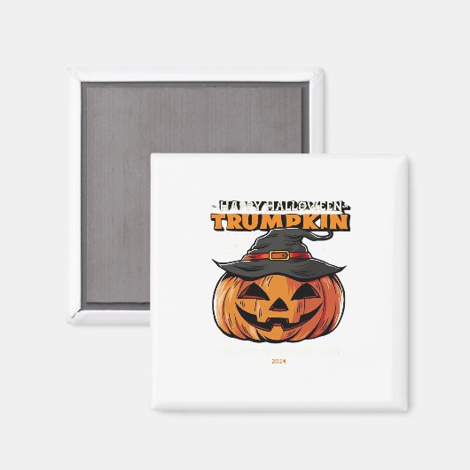 Happy Halloween Trumpkin Classic Magneet (Voorkant / Achterkant)