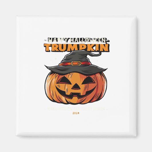 Happy Halloween Trumpkin Classic Magneet (Voorkant)