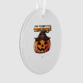 Happy Halloween Trumpkin Classic Ornament (voorkant)