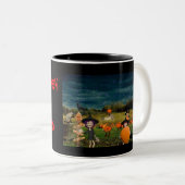 Happy Halloween Tweekleurige Koffiemok (Voorkant rechts)