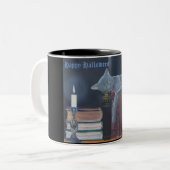 Happy Halloween Tweekleurige Koffiemok (Voorkant links)