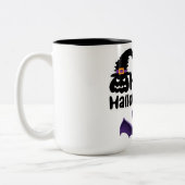 Happy Halloween Tweekleurige Koffiemok (Links)