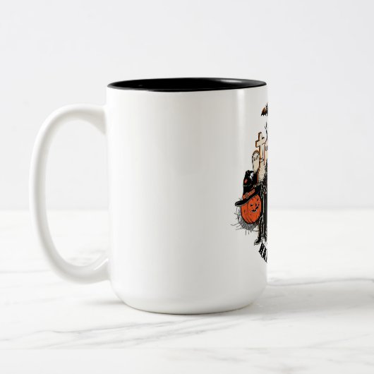 Happy Halloween Tweekleurige Koffiemok (Links)