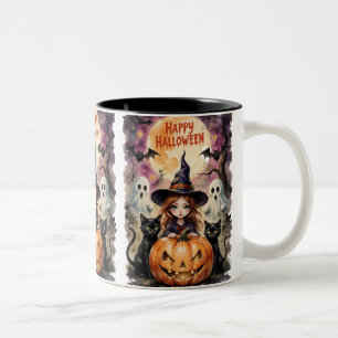 Happy Halloween Tweekleurige Koffiemok