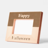 Happy Halloween Two Tone Afbeelding Lijst Gegraveerde Lijstjes (Links)