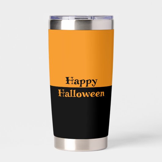 Happy Halloween Two Tone Thermal Tumbler Geïsoleerde Drinkbeker (Voorkant)