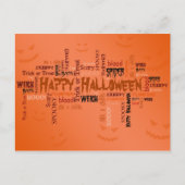 Happy Halloween Typografie Briefkaart (Voorkant)
