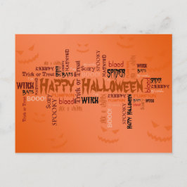 Happy Halloween Typografie Briefkaart