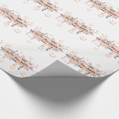 Happy Halloween Typografie Cadeaupapier (Hoek)