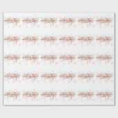 Happy Halloween Typografie Cadeaupapier (Vlak)