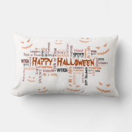 Happy Halloween Typografie Kussen
