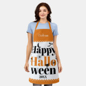 Happy Halloween-typografie met  elementen Schort (Gedragen)