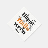 Happy Halloween-typografie met  elementen Servet (Hoek)