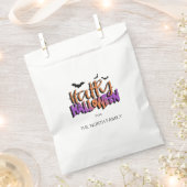 Happy Halloween Typografie met Oranje ID685-vlekke Bedankzakje (Geknipt)