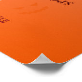 Happy Halloween Typografie Poster (Hoek)
