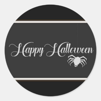 Happy Halloween Typografie Ronde Sticker