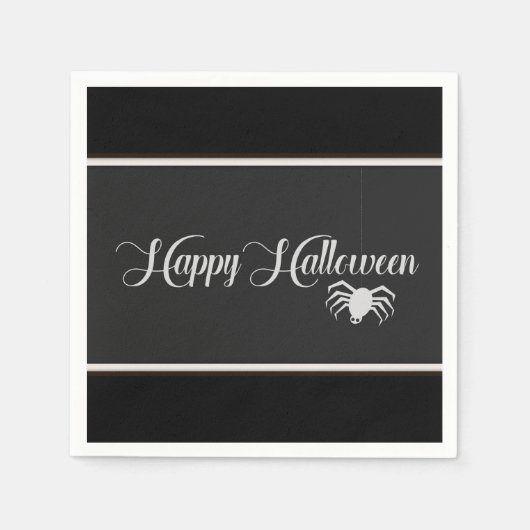 Happy Halloween Typografie Servetten (Voorkant)