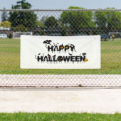 Happy Halloween Typografie Spandoek (Insitu)