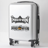Happy Halloween Typografie Sticker (Koffer)