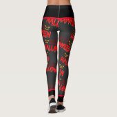 Happy Halloween Typographic Leggings (Achterkant)