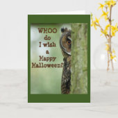 *HAPPY HALLOWEEN** U BENT NATUURLIJK "WHOO". KAART (Gele Bloem)