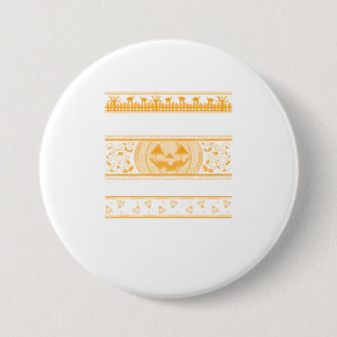 Happy Halloween Ugly ter Design Pumpkins Ronde Button 7,6 Cm