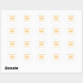 Happy Halloween Ugly ter Design Pumpkins Ronde Sticker (Vel)