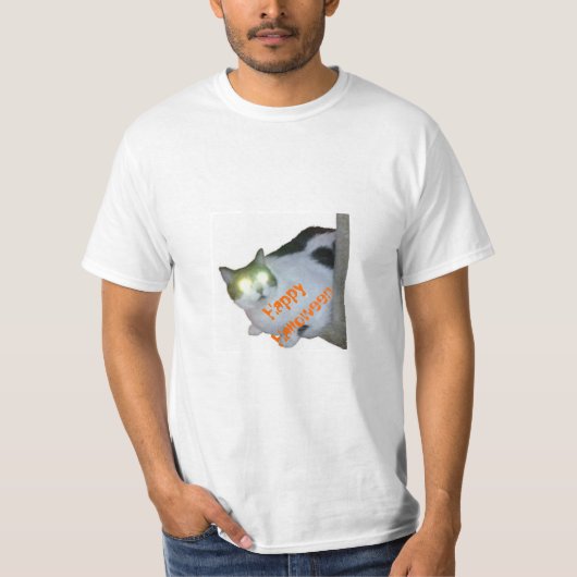 Happy Halloween uit Cat-O-Lantern T-shirt (Voorkant)