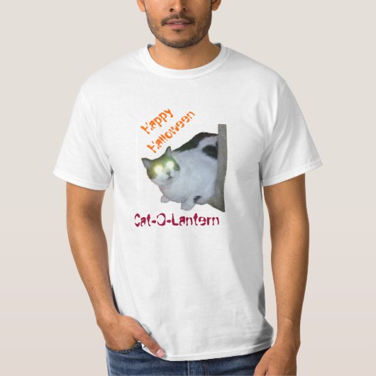 Happy Halloween uit Cat-O-Lantern T-shirt (Voorkant)